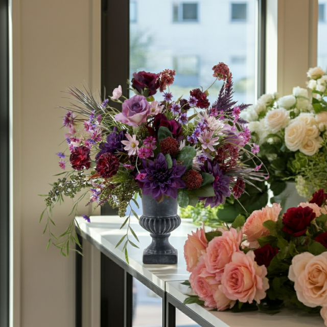 造花・アートフラワープレミアムアレンジメント】ライプ｜造花