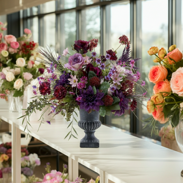 【造花・アートフラワープレミアムアレンジメント】ライプ