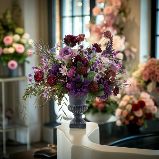 【造花・アートフラワープレミアムアレンジメント】ライプ