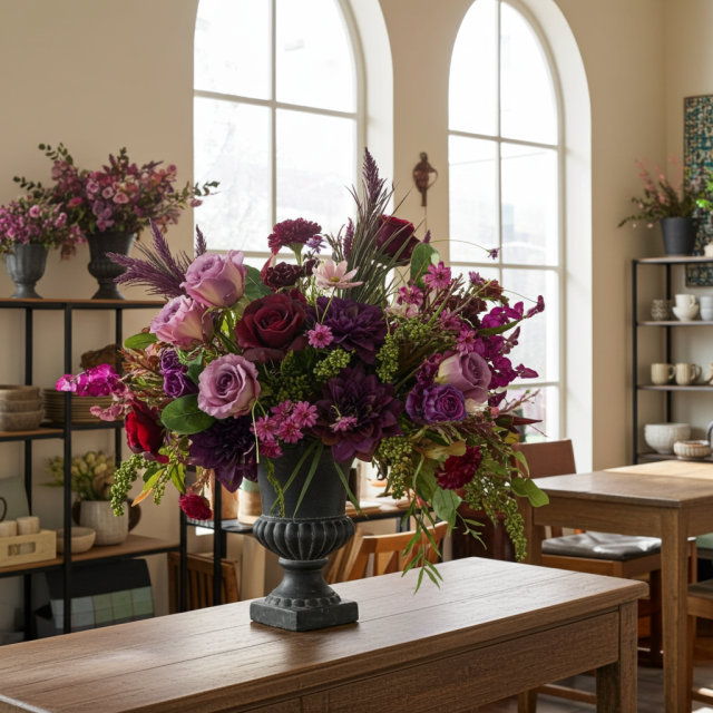 【造花・アートフラワープレミアムアレンジメント】ライプ