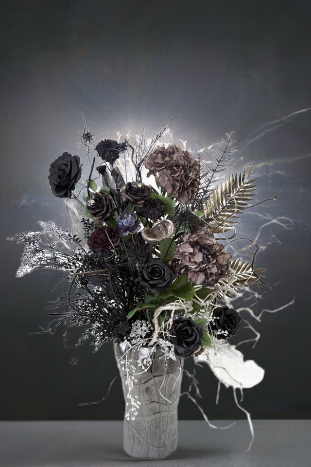 【プレミアムデザイン 造花・アーティフィシャルフラワーアレンジメント】Ray of Hope