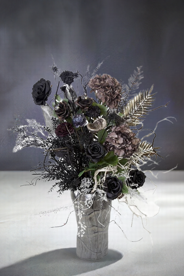 【プレミアムデザイン 造花・アーティフィシャルフラワーアレンジメント】Ray of Hope