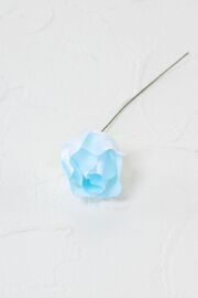 【アートフラワーパーツ・造花・染花・布花】ミニバラ（ブルー）