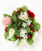 【造花・アーティフィシャルフラワーリース】キャンディー