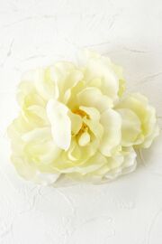 【コサージュ＆髪飾り・2WAYタイプ】ピオニー／クリームイエロー