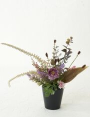 【造花・アーティフィシャルフラワーアレンジメント】和モダン・和風アレンジ/秋野里－akinori