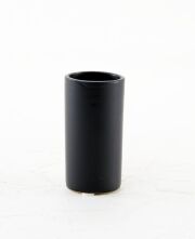 【造花用花器】スリムフラワーベース（丸）ブラック｜H10