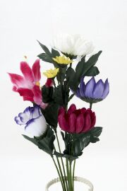 【お墓・仏壇用造花】エコ供花－１束タイプ（鉄心不使用仏花）