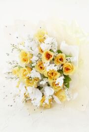 milky color bouquet アーティフィシャルフラワーブーケ 造花・アーティフィシャルフラワー・アートフラワー】記念日の