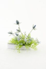 【造花・アーティフィシャルフラワー ・インテリアグリーン】ナチュラルモダンアレンジメント－D