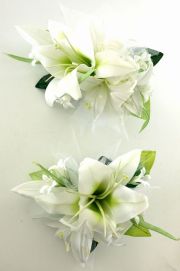 カサブランカのヘッドドレスキット（ホワイト）（２点セット）