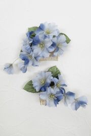 【着物・和装髪飾り】和装・洋装両用髪飾り／恋桜（大小２点セット）