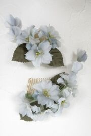 【着物・和装髪飾り】和装・洋装両用髪飾り／恋桜（大小２点セット）