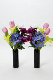 【造花・アーティフィシャルフラワー 仏花・供花・墓花】お彼岸・お盆の御供花B（左右１対セット）