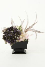 【造花・アーティフィシャルフラワー・インテリアアレンジメント】deep purple