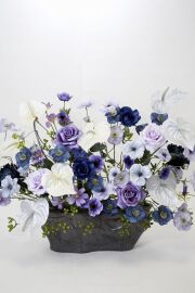 【プレミアムデザイン 造花・アーティフィシャルフラワーアレンジメント】Nostalgic blue