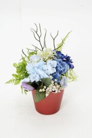 【造花・アーティフィシャルフラワー・造花インテリア】Thank youポットアレンジーB