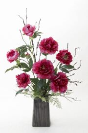 【造花・アーティフィシャルフラワー・和風・和モダン・ジャパニーズモダンアレンジメント】花王－kaou