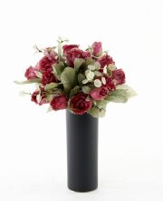 【アーティフィシャルフラワー・造花 お仏壇向け仏花 供花・1束タイプ】ローズガーデンシリーズ｜funeral rose－H