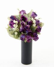 【アーティフィシャルフラワー・造花 お仏壇向け仏花 供花・1束タイプ】ローズガーデンシリーズ｜funeral rose－H
