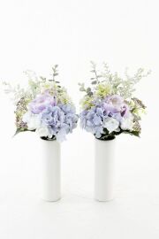 【アーティフィシャルフラワー・造花 お墓・お仏壇向け ミニ仏花・供花1対-左右2束セット】ローズガーデンシリーズ｜small funeral rose