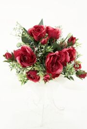 【造花・アーティフィシャルフラワー花束・造花ギフトブーケ】ローズガーデンシリーズ｜cute rose bouquet－A