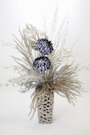 【プレミアムアレンジメント 高級造花・アートフラワー・アーティフィシャルフラワー】Noble shining silver