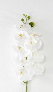 【造花・アートフラワー・シルクフラワー】オーキッド・胡蝶蘭（ホワイト）