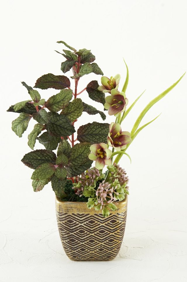 【造花・アーティフィシャルフラワー・造花インテリア】フラチラリアのモダンアレンジメント