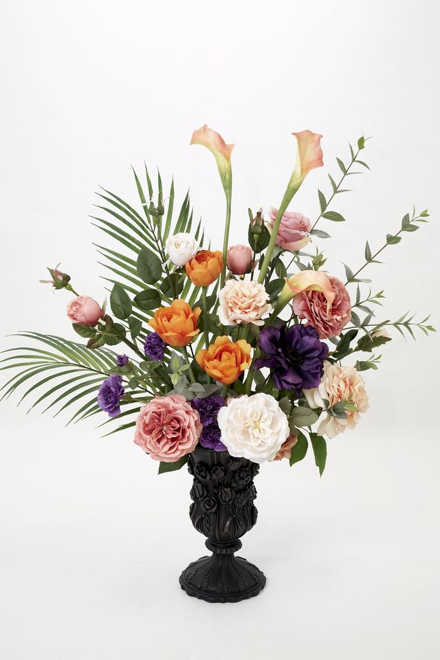 【プレミアムデザイン 造花・アーティフィシャルフラワーアレンジメント】Crepuscolo mistico