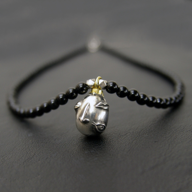 ベヘリットシルバーペンダント 覇王の卵（オニキスVer.） 烙印