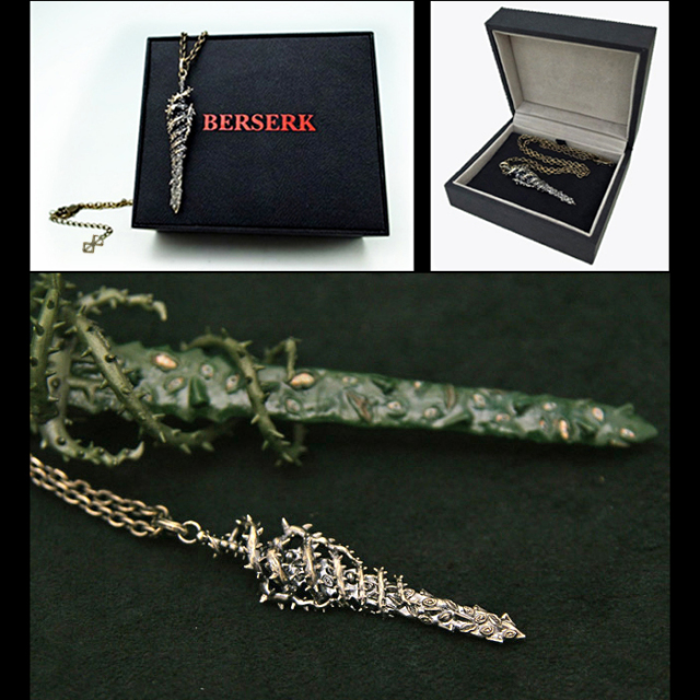 喚び水の剣 シルバーペンダント 烙印チャーム付き ベルセルク 髑髏の騎士