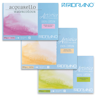ファブリアーノ・スケッチブック　トラディショナルホワイト（ブロック・300g/㎡）