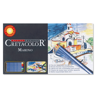クレタカラー　マリノ　水彩色鉛筆・12色セット