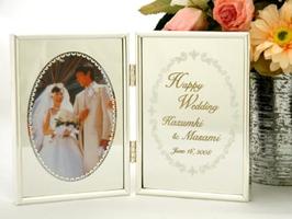 Weddingフォトフレーム2Wミラーエッチング《名入彫刻》