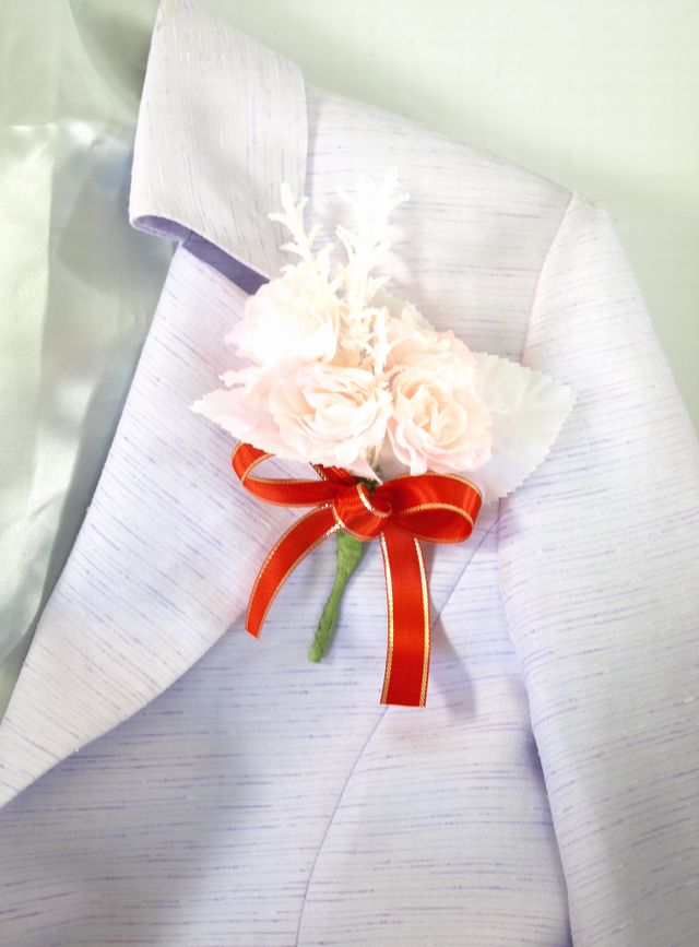 ファンシーローズコサージュ（ピンク）