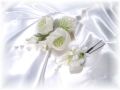 S-2041 和・洋両用髪飾り　大小２点セット（ホワイト）