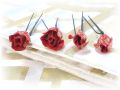S-1011 和装髪飾り＜蕾薔薇＞Uピン４本セット（９Ａ０６）／全１３色