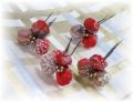 S-1007 和装髪飾り＜葵＞Uピン４本セット（９Ｐ０２）／赤