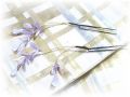 S-1013　和装髪飾り＜藤＞Uピン２本セット（９Ａ０８）／藤紫色－パープル系
