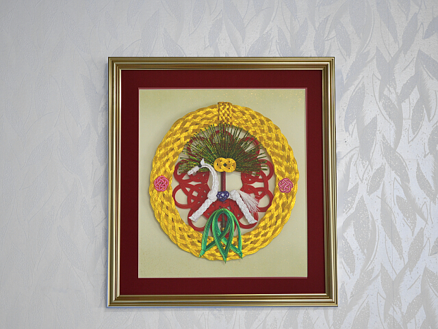 ◆正月飾り　壁掛け（干支午付き）　所願成就・商売繁盛