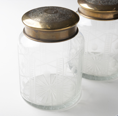 カッティンググラス　小物入れ2個セット