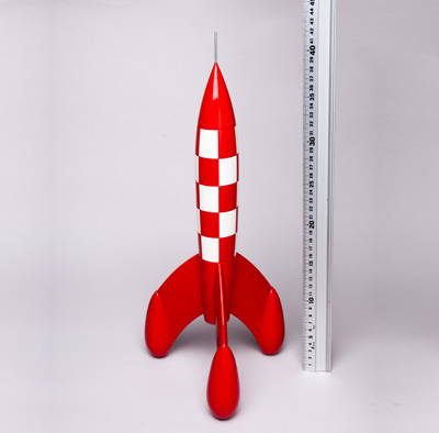 タンタン42cmレジン型模型　ロケット