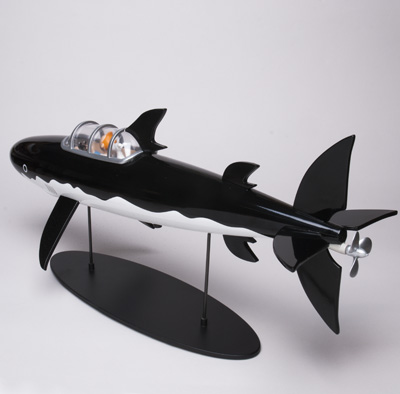 タンタン42cmレジン型模型　サメマリン号