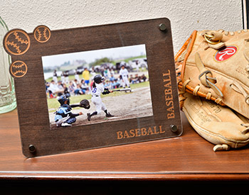 木製スポーツフレーム/野球/サッカー/バスケ