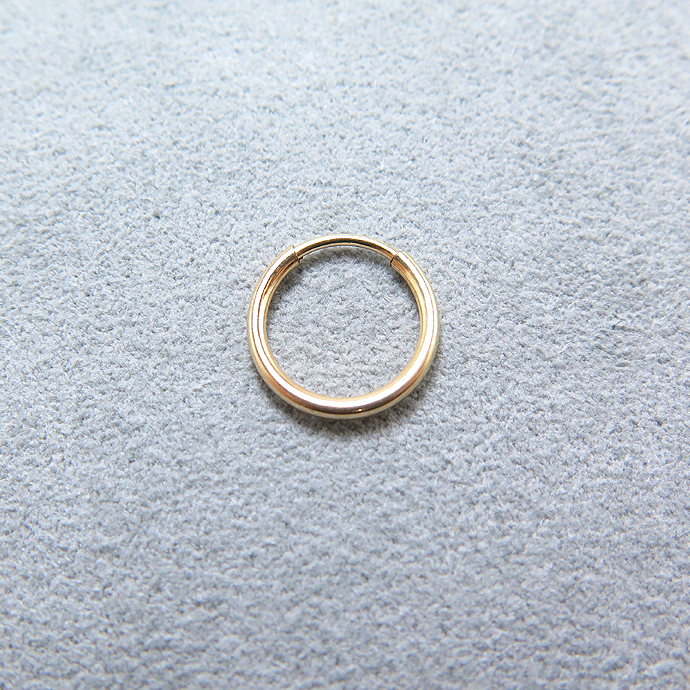 フープピアス（チューブ/1.25mm）12mm「14kgf（ゴールドフィルド）」（20個）