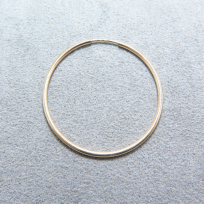 フープピアス（チューブ/1.25mm）30mm「14kgf（ゴールドフィルド）」（10個）