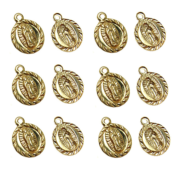 ゴールドフィルド・チャーム（マリア メダイ）【A】「14kgf」（50個）