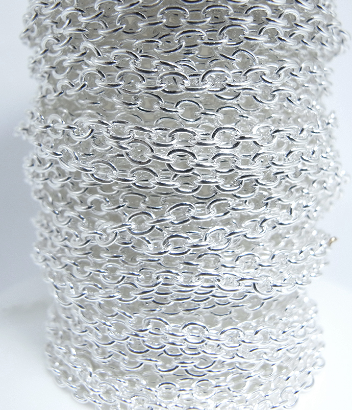 シルバーチェーン/アズキ2.55mm（0.65mm）「SV925」（10センチ）（1本）