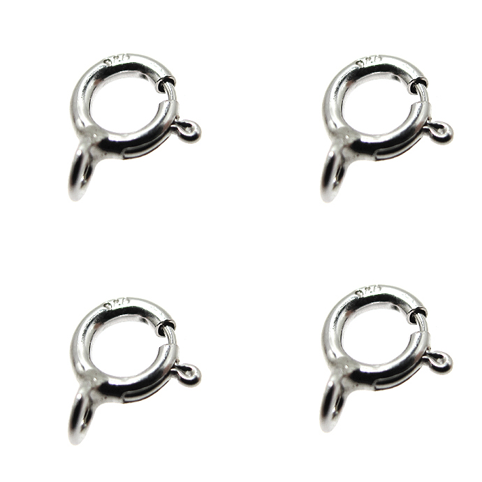 シルバーパーツ925/引き輪5mm（クローズ・タイプ） 15個